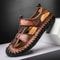 Luxury Summer Sandals Leather Outdoor Men Beach Shoes Breathable Casual Sandals Nonslip Slippers Fo 5