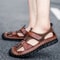 Luxury Summer Sandals Leather Outdoor Men Beach Shoes Breathable Casual Sandals Nonslip Slippers Fo 1