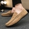 Mens Loafers Lightweight Breathable Canvas Slip On Lazy Shoes Designer Inspired Flat Shoes Comforta