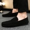 Mens Loafers Lightweight Breathable Canvas Slip On Lazy Shoes Designer Inspired Flat Shoes Comforta