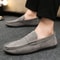 Mens Loafers Lightweight Breathable Canvas Slip On Lazy Shoes Designer Inspired Flat Shoes Comforta