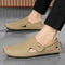 Mens Hollowed Out Leather Loafers Summer Casual Shoes Hand Sewn Driving Shoes Luxo Facon Style Foot 3