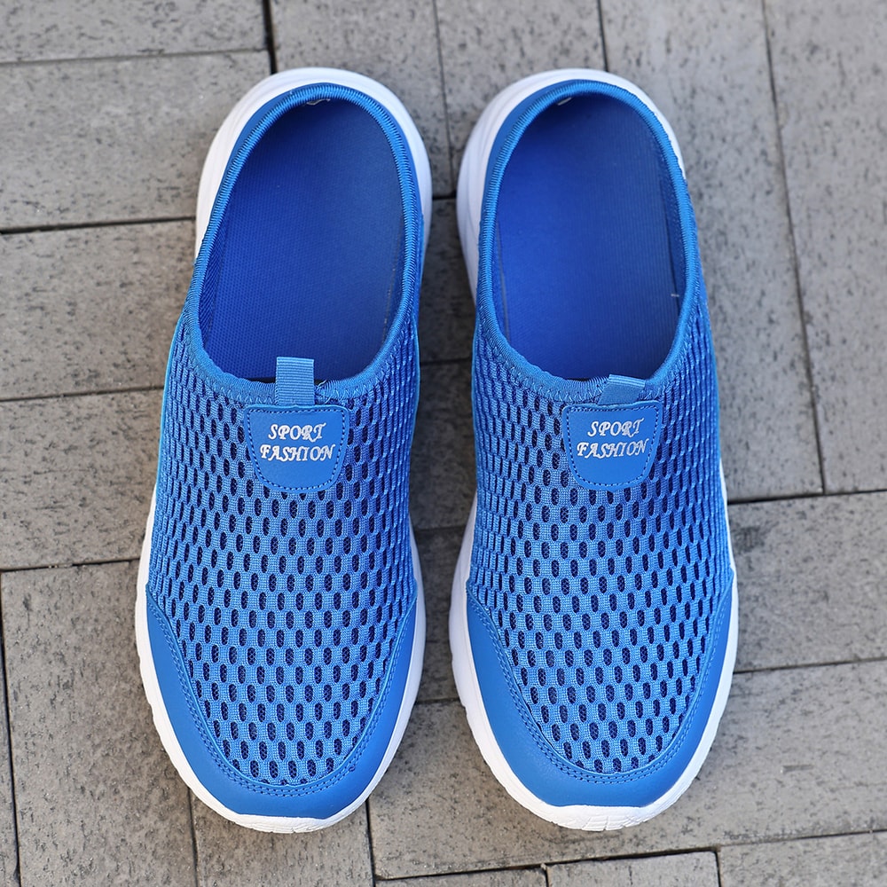 Lightweight Summer Sport Casual Shoes For Men Breathable Slip On Loafers Barefoot Sneakers Soft Sol 4