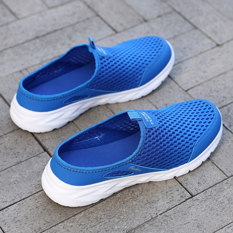 Lightweight Summer Sport Casual Shoes For Men Breathable Slip On Loafers Barefoot Sneakers Soft Sol 9