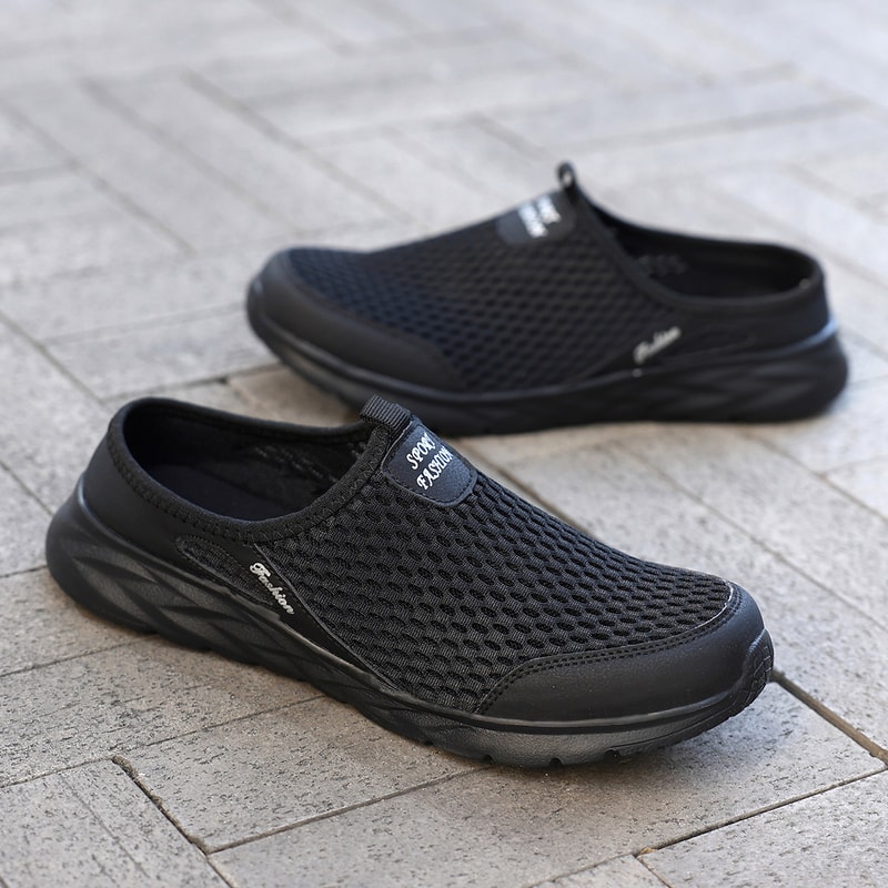 Lightweight Summer Sport Casual Shoes For Men Breathable Slip On Loafers Barefoot Sneakers Soft Sol 1