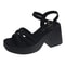 Summer Casual Waterproof Sandals for Women, Fashionable Platform Wedges with Increased Heel, Stylish Roman Loafers