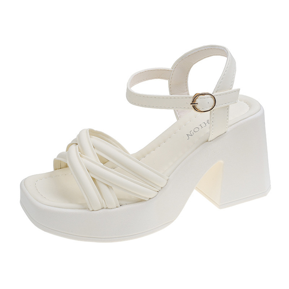 Summer Casual Waterproof Sandals for Women, Fashionable Platform Wedges with Increased Heel, Stylish Roman Loafers