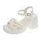 Summer Casual Waterproof Sandals for Women, Fashionable Platform Wedges with Increased Heel, Stylish Roman Loafers