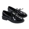 Patent Leather Womens Loafers Stylish Tassel Flats Comfortable Bowknot Small Leather Shoes Casual B 2