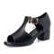 PU Platform High Heel Summer Sandals For Women Ladies Mother Female Casual Buckle Strap Peeptoe Bli 2