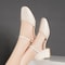 Women Low Heels Dress Shoes Office Lady Mary Janes Comfortable Ankle Strap Sandals Closed Toe Elega 2