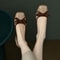 Elegant Women Casual Retro Bowknot Flat Shoes British Style Winter Fashion Square Toe Stiletto Pump 3