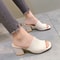 Summer Luxury Women Sandals Slippers Outdoor Casual Black Mules High Heels Slides Soft Open Toe Wom 1