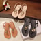 Roman Sandals For Women Summer Casual Flattoe Thong Strap Sandals Outdoor Luxury Womens Shoes New S