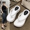 Thick Sole Wedges Flip Flops for Women, Non-Slip Platform Beach Sandals & Comfortable Outdoor Slippers