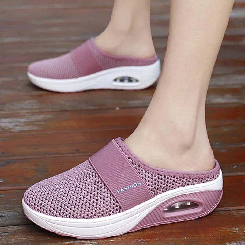 Women Wedge Slippers Vintage Orthopedic Diabetic Sandals AntiSlip Premium Platform Shoes For Women  0