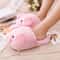 Cute Pink Pig Womens Warm Indoor Slippers Furry Plush Home Floor Shoes For Ladies Winter Soft Short 0
