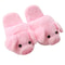 Cute Pink Pig Womens Warm Indoor Slippers Furry Plush Home Floor Shoes For Ladies Winter Soft Short 6