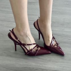 stylish summer sexy high heels for women, pointed toe dress sandals, fashion party & outdoor walking pumps