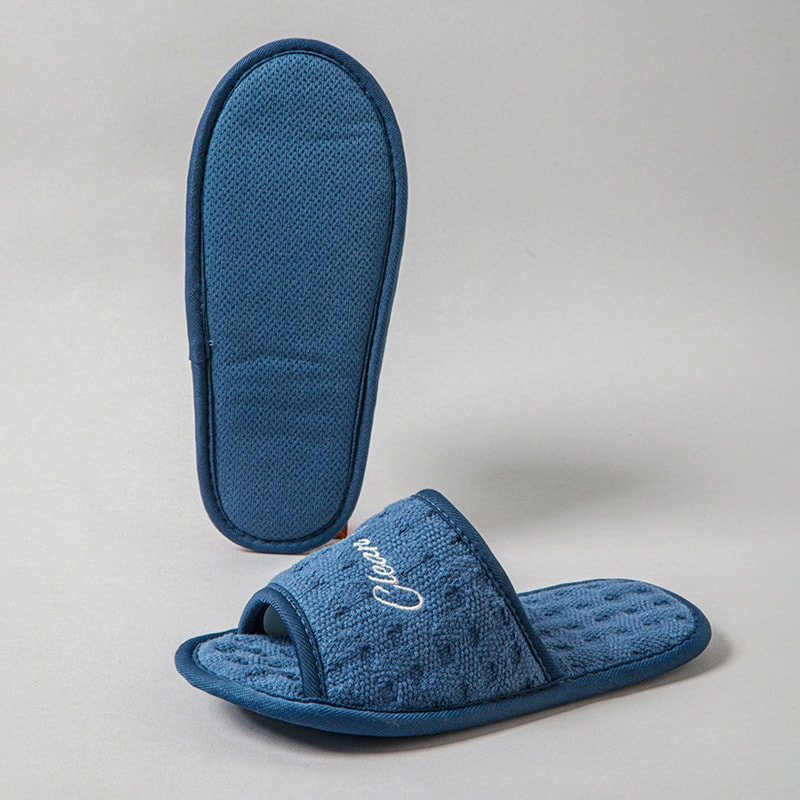 Designer Cotton Casual Home Slippers for Women, Soft Light Open Toe Slides, Elegant Summer Ladies Flats, One Size