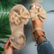 Lightweight Women Sandals For Summer Trendy Fashion Beach Slippers With Bow Tie Outdoor Flat Casual 1