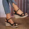 Summer Women Wedges Sandals, Comfortable Fashion Designer Sandals for Outdoor, Beach & Casual Wear