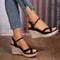 Summer Women Wedges Sandals, Comfortable Fashion Designer Sandals for Outdoor, Beach & Casual Wear