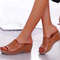 Stylish Women Shoes Sandals For Summer Outdoor Walking SlipOn Wedge Sandals Retro Womens Footwear   1