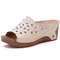 Stylish Women Shoes Sandals For Summer Outdoor Walking SlipOn Wedge Sandals Retro Womens Footwear   8