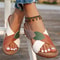Womens Breathable Summer Sandals Retro Wedge SlipOn Walking Shoes Lightweight Female Footwear Slipp 1