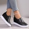 Womens New White Hidden Wedge Heels Sneakers, Casual High Platform Shoes & Fashionable Wedge Heels for Women