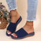 Soft Flat Women Sandals Stylish Stretch Fabric Summer Sandals Els Women Stretch Fabric Summer Eleg 0