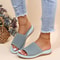 Soft Flat Women Sandals Stylish Stretch Fabric Summer Sandals Els Women Stretch Fabric Summer Eleg 1