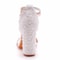Elegant Crystal Queen Wedding Shoes for Bride, White Lace Pearl Design High Heels for Timeless Bridal Style