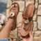 Lightweight Simple Womens Summer Sandals with Hook & Loop, Outdoor Hollow-out Beach Casual Shoes Non Slip Flat Sea Sand