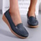 Genuine Leather Women Flats Wedge Walking Nurse Shoes Lightweight SlipOn Loafers Barefoot Moccasin 3