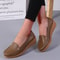Genuine Leather Women Flats Wedge Walking Nurse Shoes Lightweight SlipOn Loafers Barefoot Moccasin 2