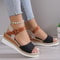 Womens Wedge Sandals Fashion Summer Heeled Shoes For Parties Daily Wear Soft Retro Footwear 2