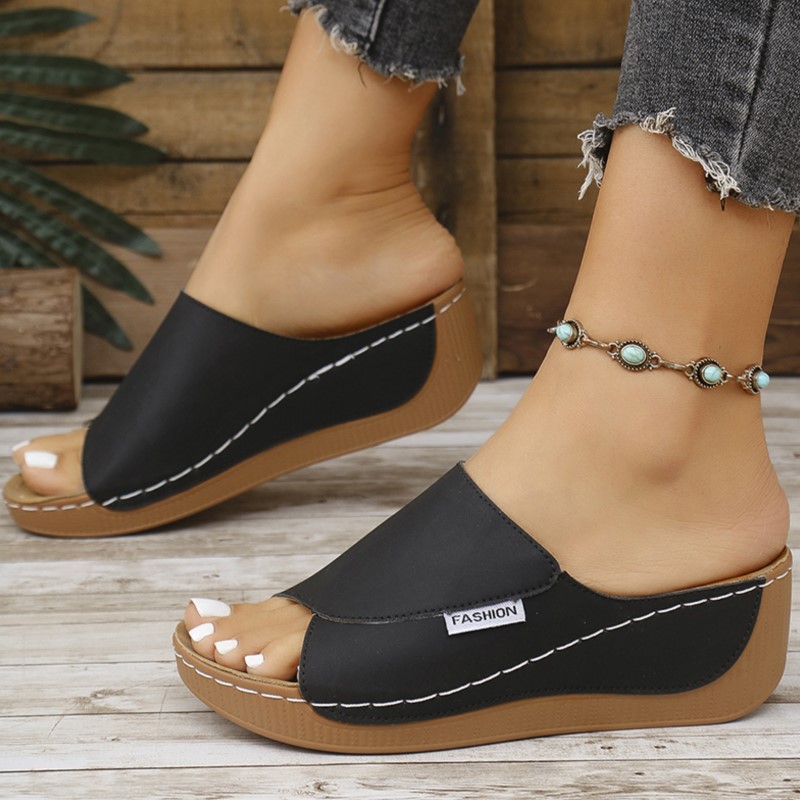 Stylish Summer Women Shoes Sandals NonSlip Wedge Slides Party Slippers Ladies Footwear For Casual 3