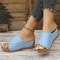 Stylish Summer Women Shoes Sandals NonSlip Wedge Slides Party Slippers Ladies Footwear For Casual 2