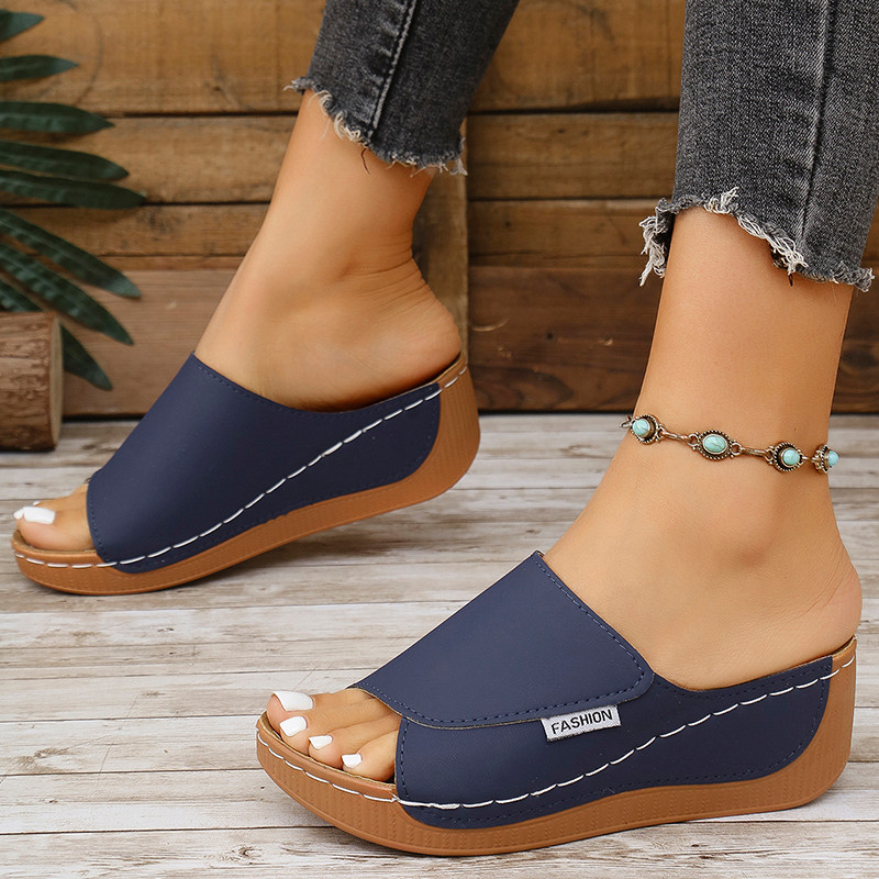 Stylish Summer Women Shoes Sandals NonSlip Wedge Slides Party Slippers Ladies Footwear For Casual 7