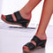Stylish Summer Women Shoes Sandals NonSlip Slip On Wedge Sandals Retro Ladies Footwear Casual Wome 10