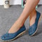 Genuine Leather Womens Flats Comfortable SlipOn Loafers Hollow Nurse Shoes Ballet Flats For Casual 0