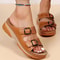 Fashionable Women Shoes Sandals Summer Platform Wedge SlipOn Sandals Lightweight Casual Female Walk 1