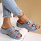 Fashionable Women Shoes Sandals Summer Platform Wedge SlipOn Sandals Lightweight Casual Female Walk 4
