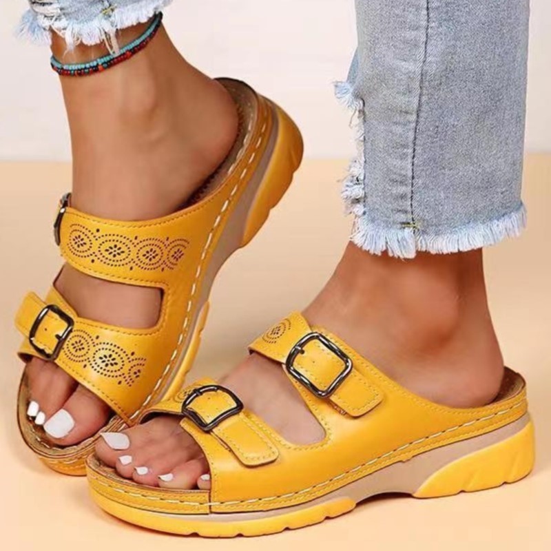 Fashionable Women Shoes Sandals Summer Platform Wedge SlipOn Sandals Lightweight Casual Female Walk 5