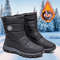 Comfortable Casual Winter Shoes Women Boots Snow Plus Size Warm Ladies Zipper Boots For Cold Weathe 0