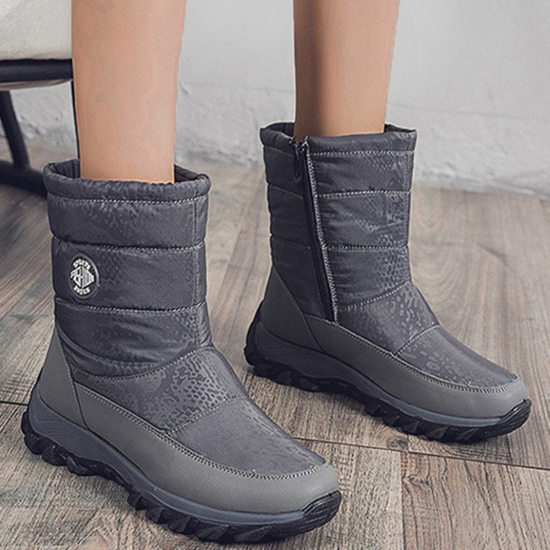 Comfortable Casual Winter Shoes Women Boots Snow Plus Size Warm Ladies Zipper Boots For Cold Weathe 1