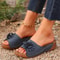 Trendy Woman Sandals Shoes For Summer Parties SlipOn Wedge Platform Ladies Shoes Female Slippers 3