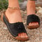 Trendy Woman Sandals Shoes For Summer Parties SlipOn Wedge Platform Ladies Shoes Female Slippers 2